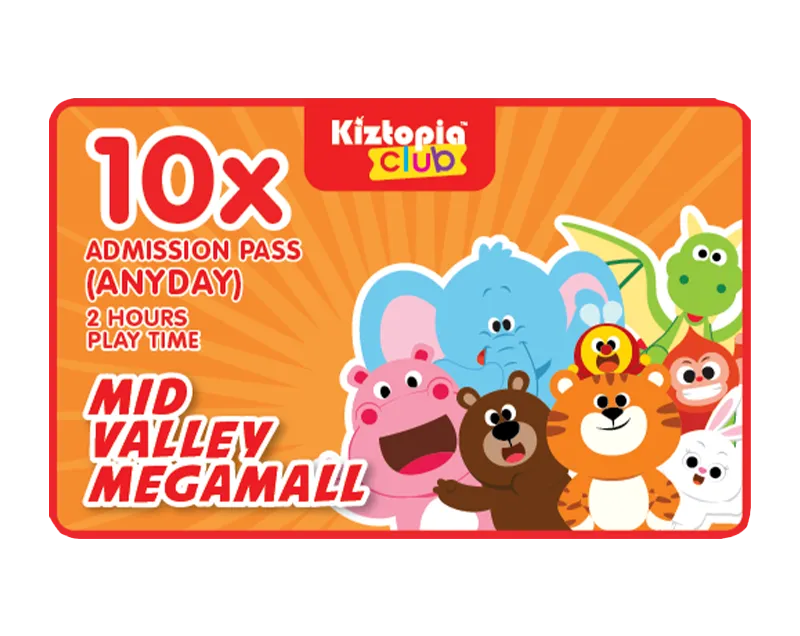 Mid Valley Megamall - 10x Admission Pass (Anyday) - 2 hours